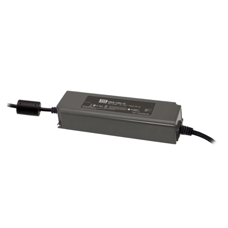 台湾明纬LED电源OWA-120U-24美规防潮适配器