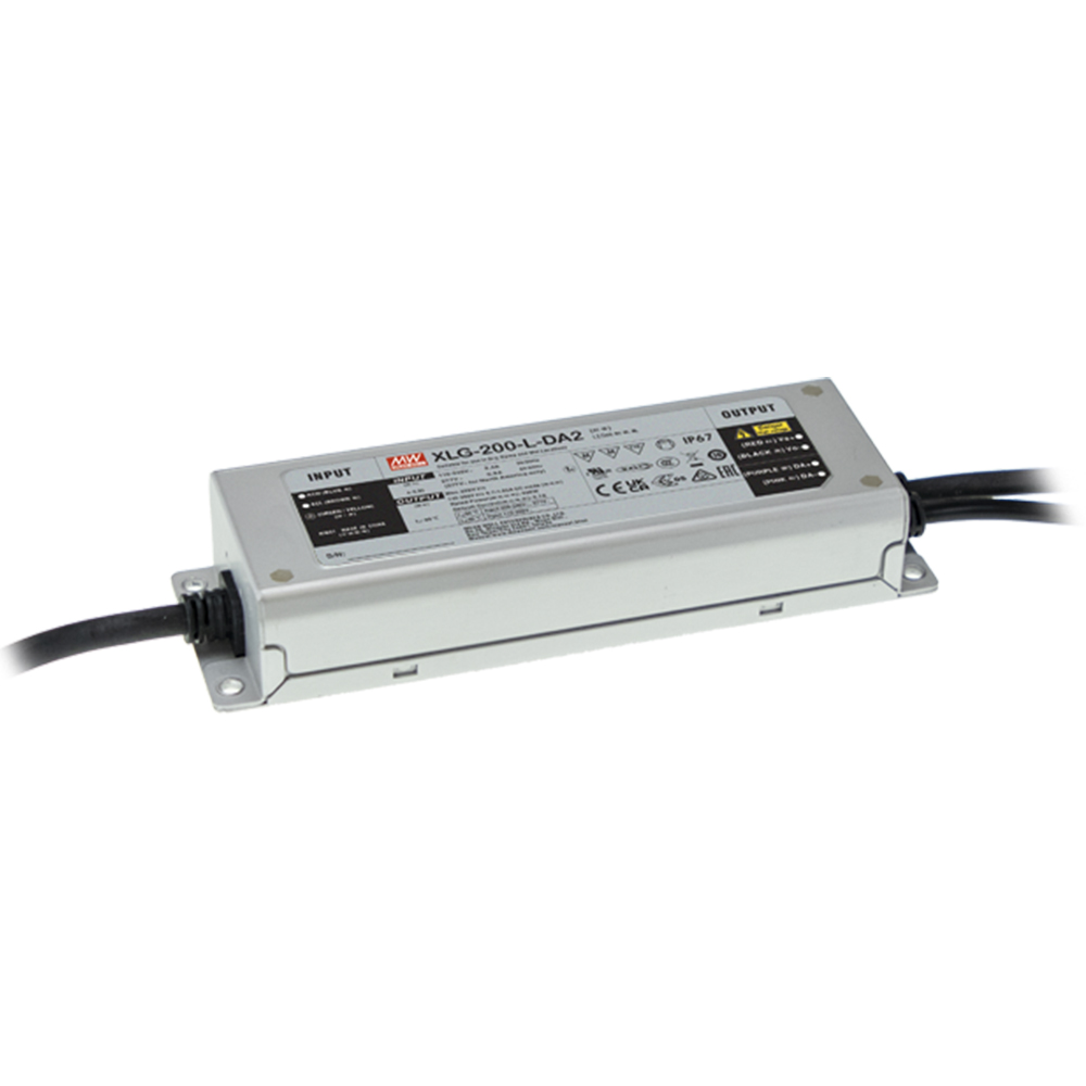 明纬XLG-200-DA2系列200W恒功率LED驱动器