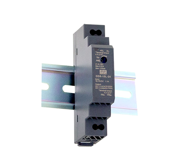 明纬电源DDR-15系列15W导轨型DC-DC转换器