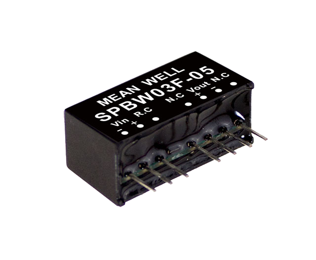 明纬电源SPBW03单组DPBW03双组3W SIP封装DC-DC稳压转换器